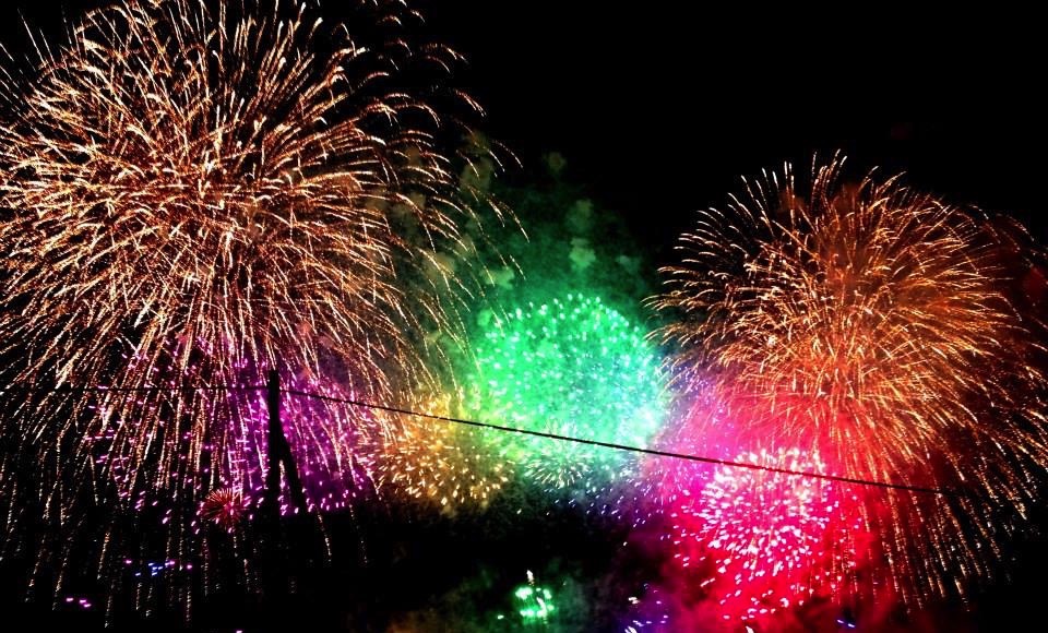 Fuochi d'artificio in giappone