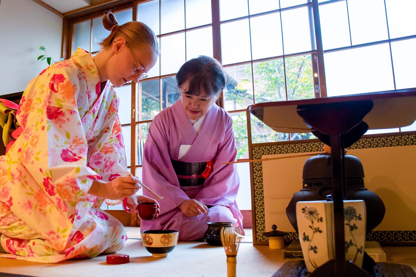 Tea ceremony and sweets
