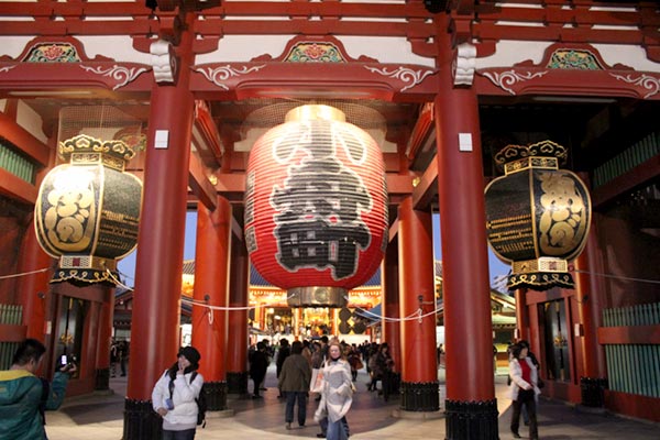 Sensoji Buddhist Temple in Tokyo 