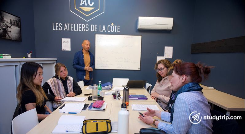 students in a classroom